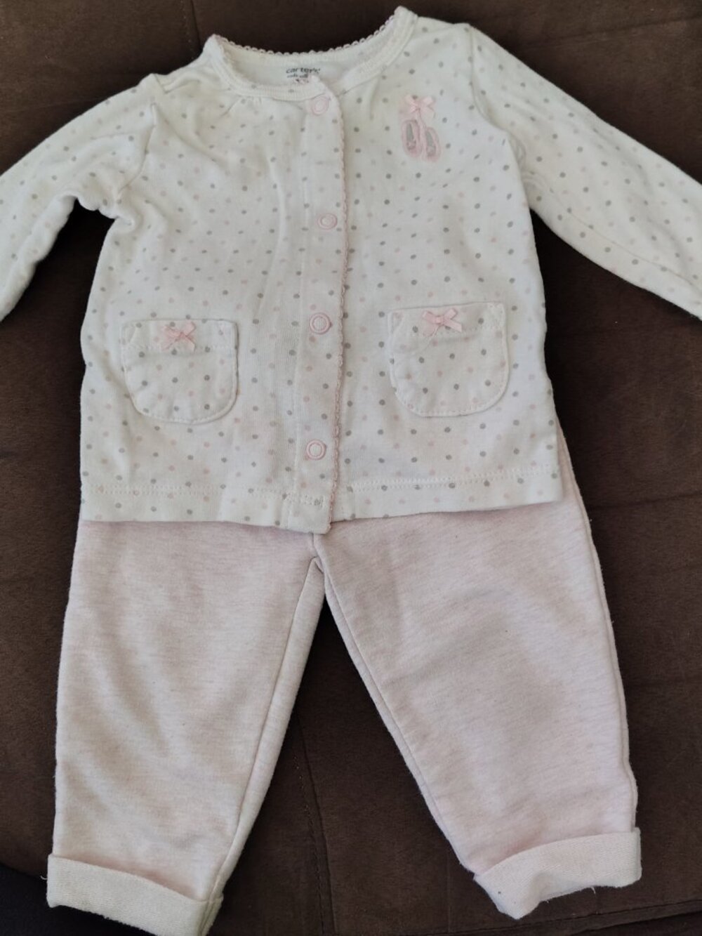 Carter's Baby Girls Outfit L/S Shirt and Sweatpants Size 3 Months